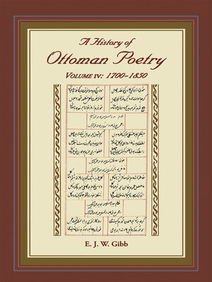 cover image of A History of Ottoman Poetry Volume IV